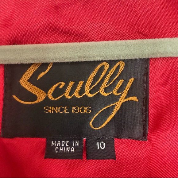 Scullly Red Genuine Leather Fringe Vest Coachella, Cowgirl, Rodeo Women’s 10 - Picture 3 of 16